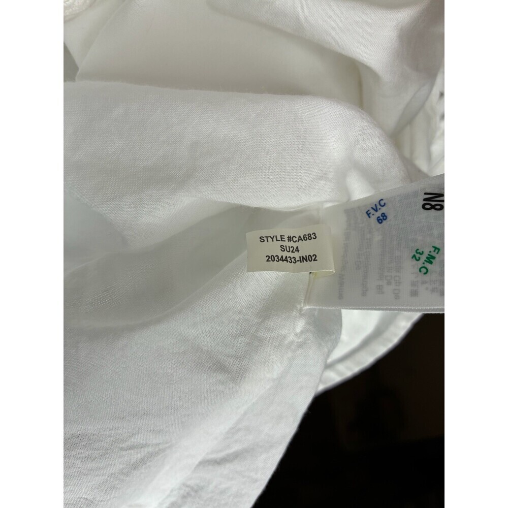J Crew Fit and Flare Mini Dress with Rickrack Trim in White Size 10 - Picture 5 of 10